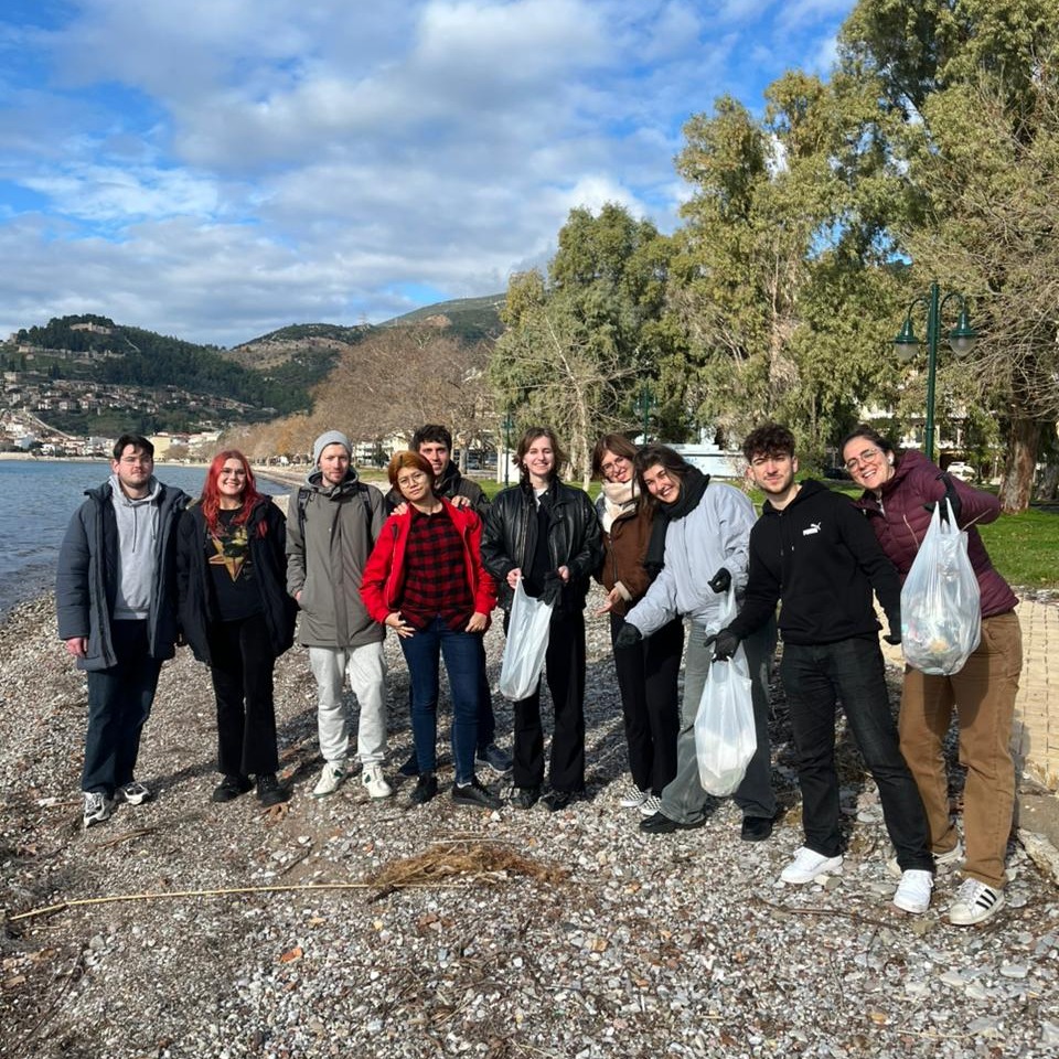 BREATHE training — participants by the coast in Nafpaktos, Greece