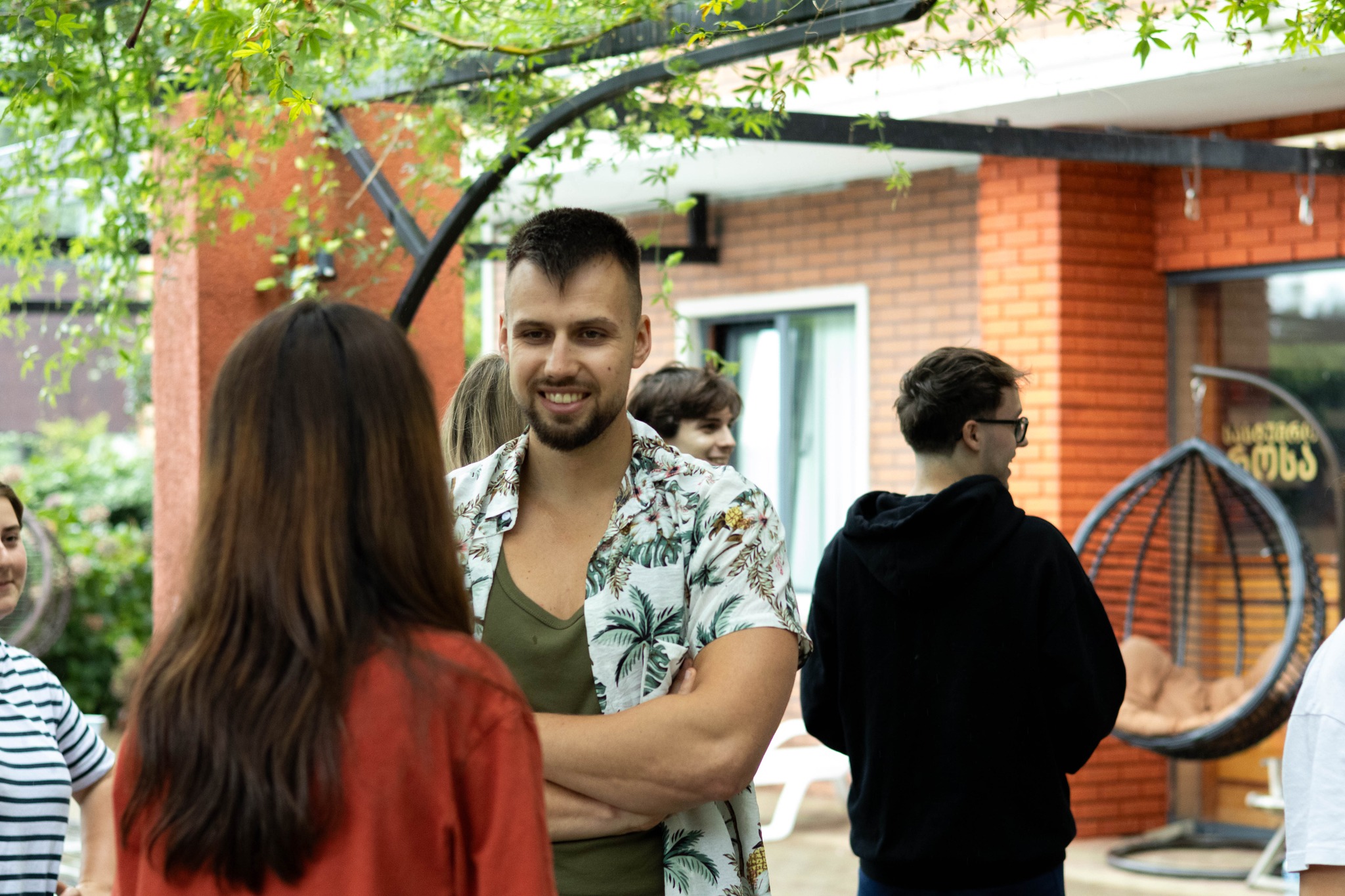 Participants presenting